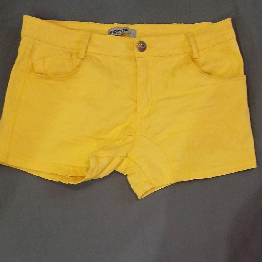 Ice Women's Vibrant Yellow Jean Shorts